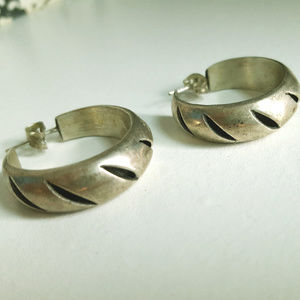 Mexico vintage hoop earrings TA-169